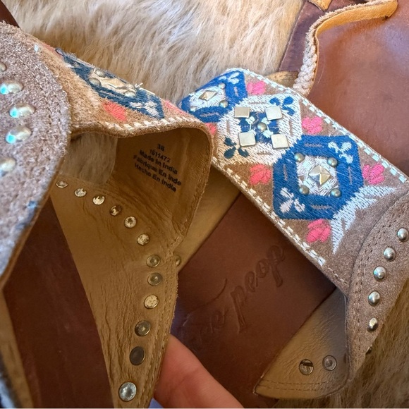 Free People Embellished Leather Sandals - Picture 3 of 3